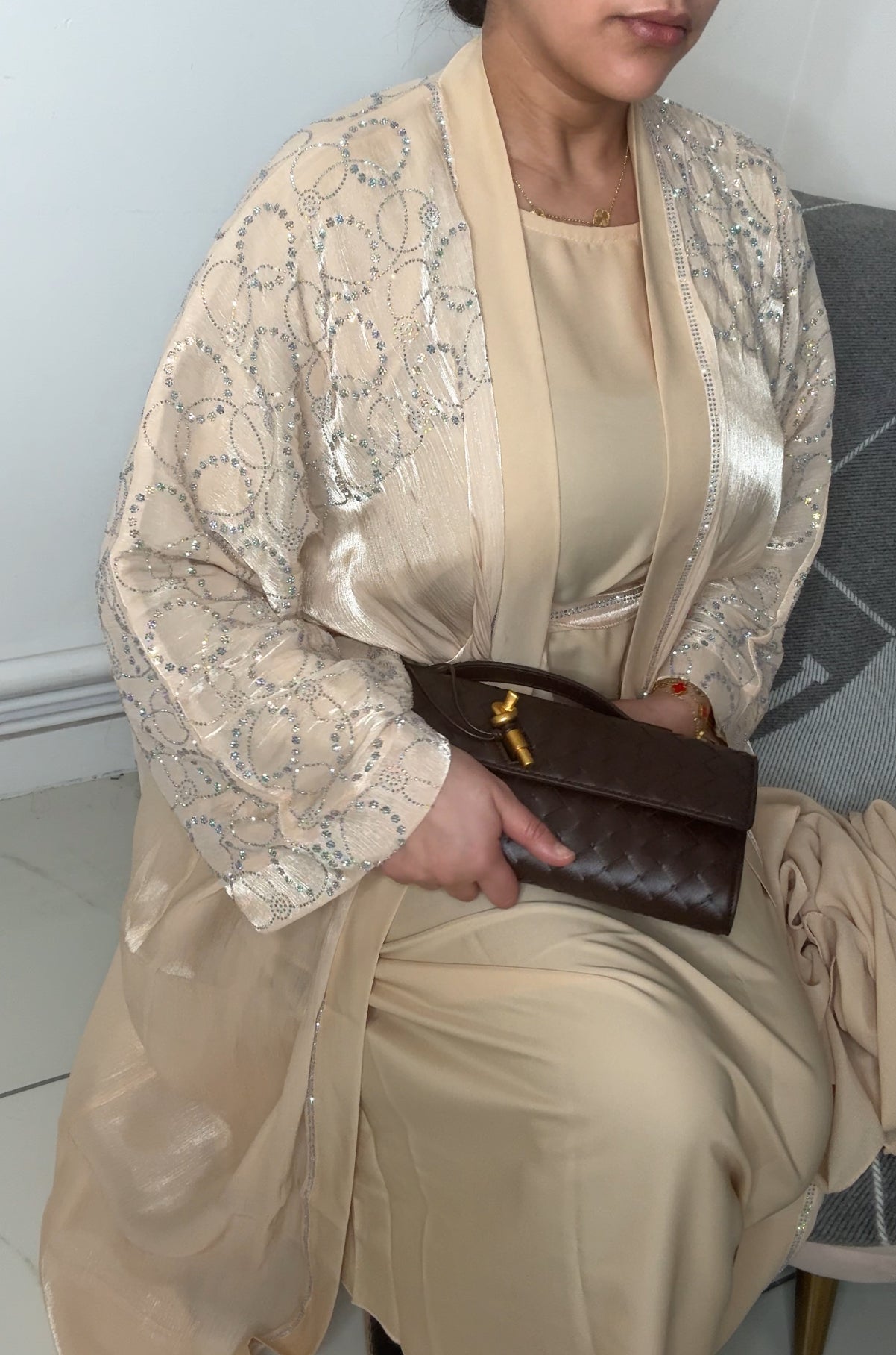 Abaya Jaune poussin